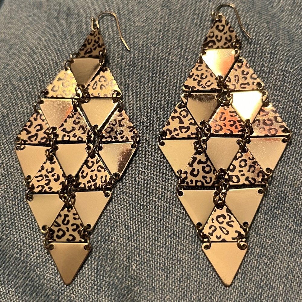 Glamorous Golden Earrings.